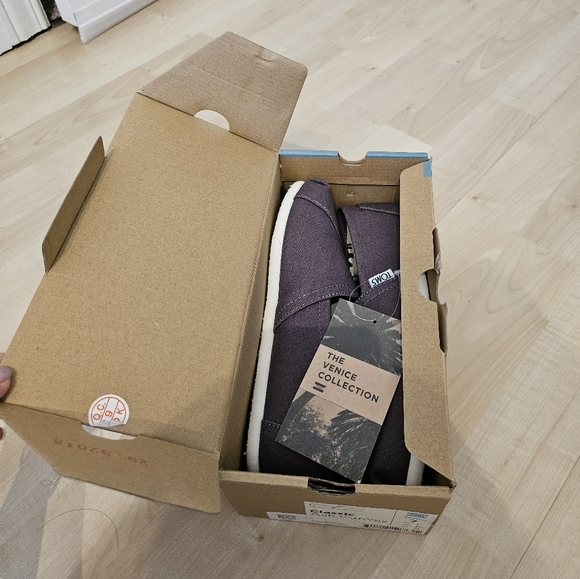 TOMS Venice Collection Classic Ash Canvas Alpargata Shoes Size 7 - Picture 6 of 8